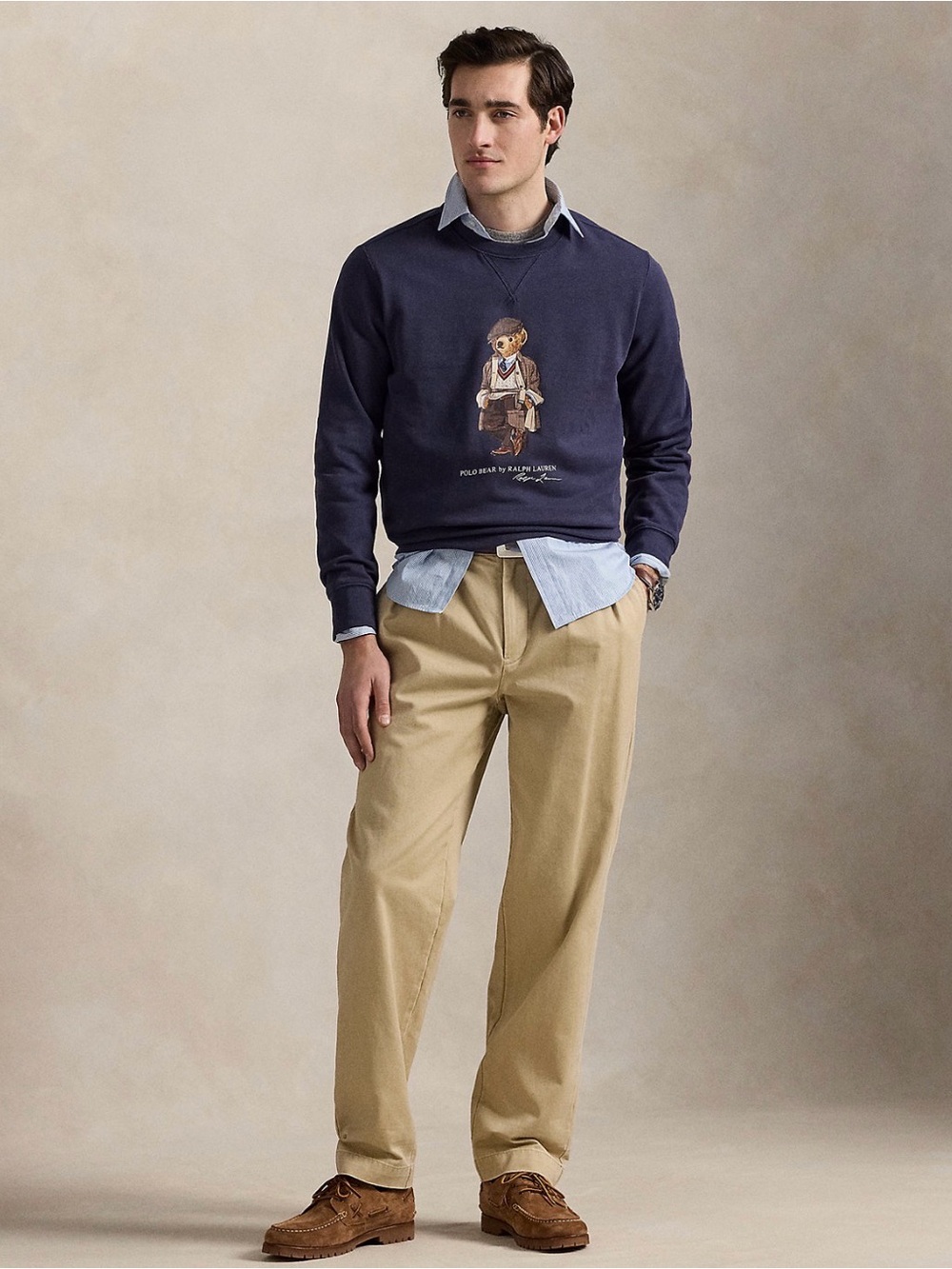 NEW Polo Ralph Lauren Iconic Polo Bear Sweatshirt Newport Navy Big & Tall